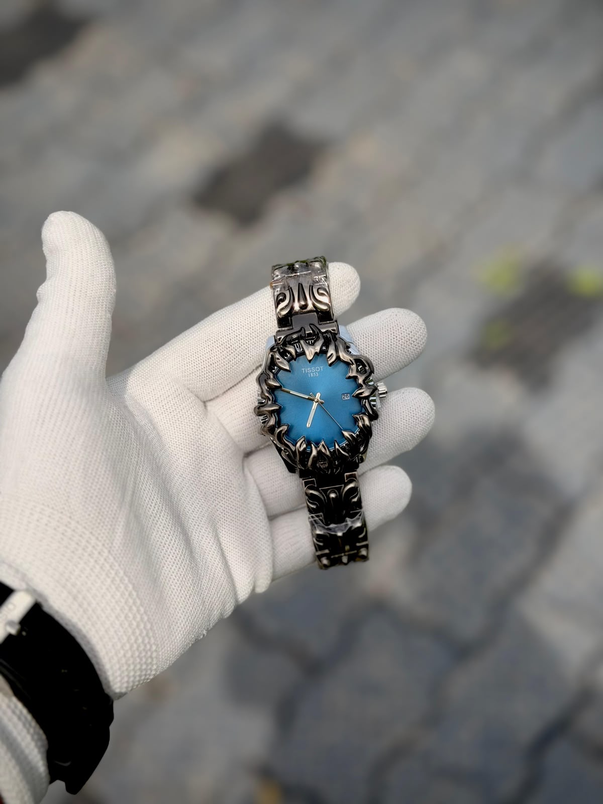 Luxury Flame Skeleton Stainless Steel Quartz Watch – Premium Fashion Wrist Watch